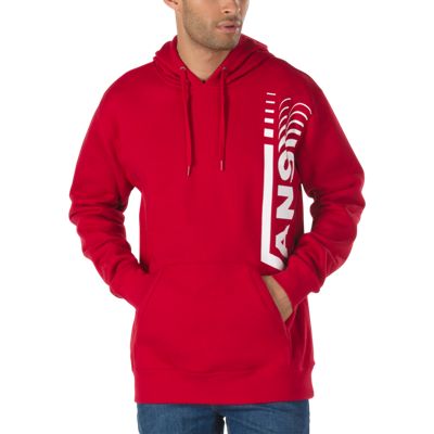 mens red vans hoodie