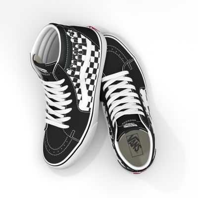 painted checkered vans