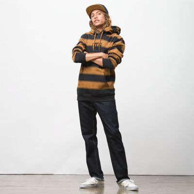 vans tall box stripe pullover hoodie