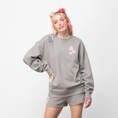 Motivación magia Nos vemos Mascy Daze Oversized Pullover Crew Fleece | Shop Womens Sweatshirts At Vans
