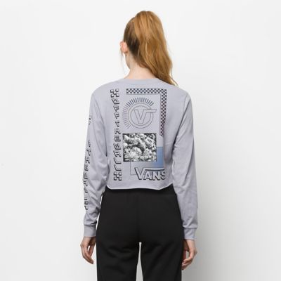 Community Collage Long Sleeve Crop Tee | Shop Womens Tees At Vans