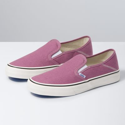 vans slip on mauve