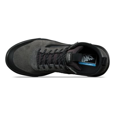 vans ultrarange hi peat black shoes