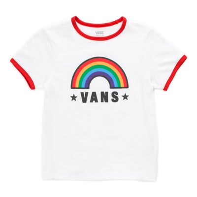 rainbow shirt vans
