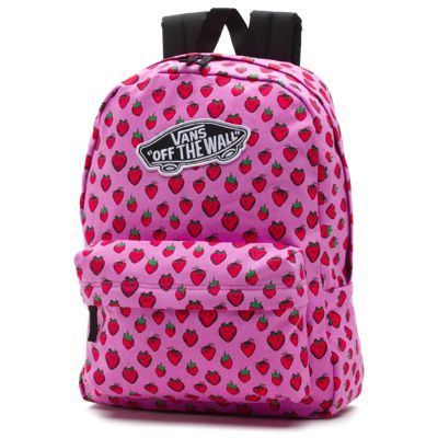 vans strawberry pink backpack