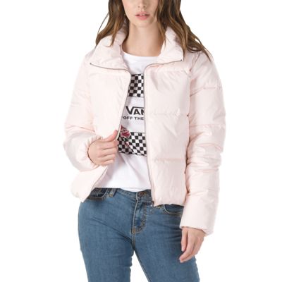 vans pink puffer jacket