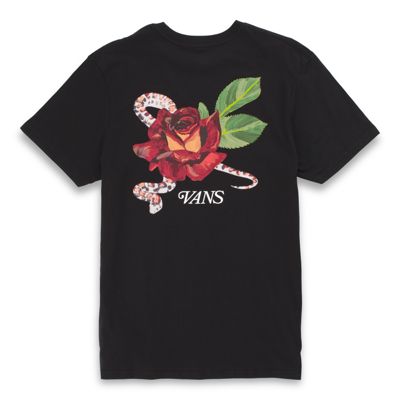 vans shirt with roses