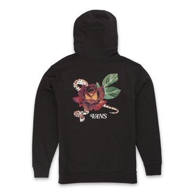 vans white rose hoodie