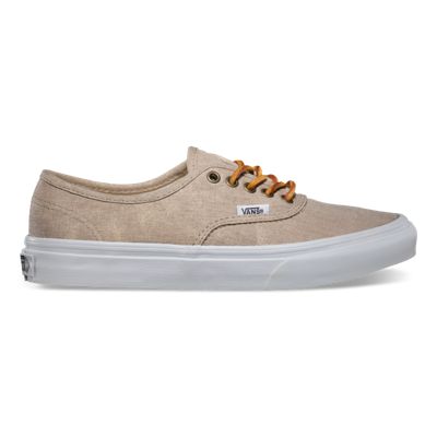 tan vans with leather laces
