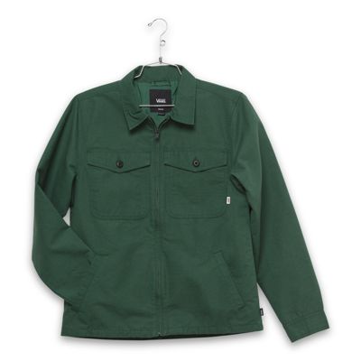 vans jacket green
