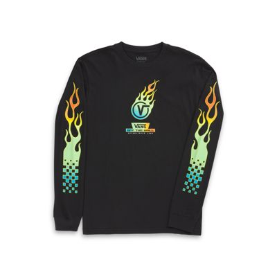 Boys Glow Flame Long Sleeve T-Shirt | Shop At Vans