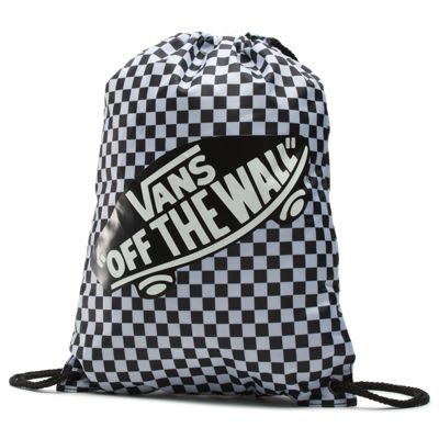 vans checkerboard drawstring bag