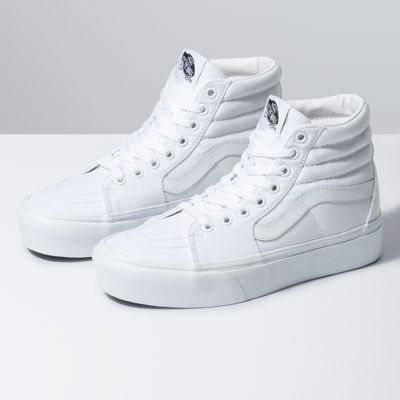 vans sk8 hi platform white