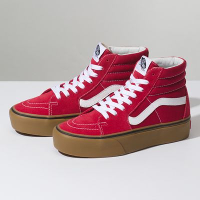 what to wear with red high top vans