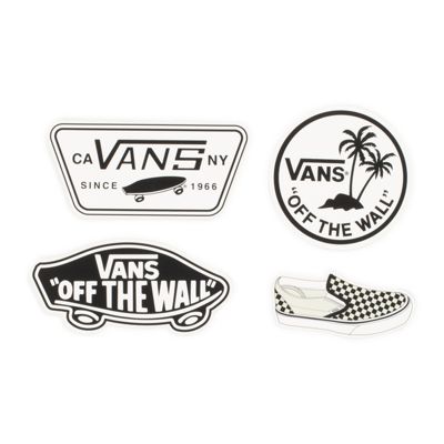 black and white vans sticker