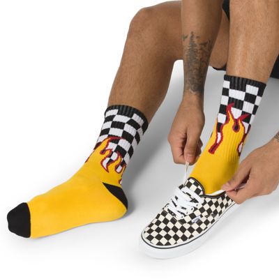 gnist ansøge Deqenereret Flame Check Crew Sock | Shop Mens Socks At Vans