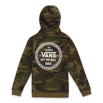 vans primary checkered black hoodie