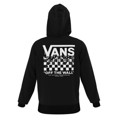 Paint Drip Checkerboard Pullover Hoodie 