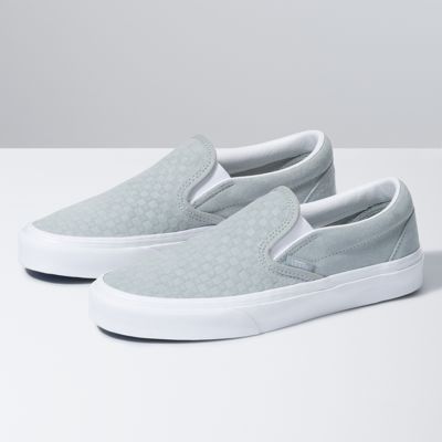 grey slip on sneakers