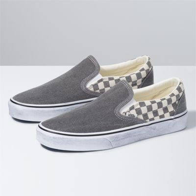 vans classic washed slip on