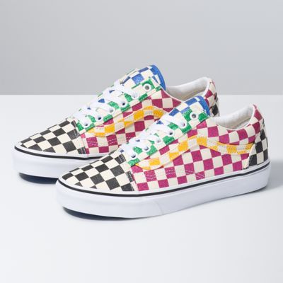 Glitter Check Old Skool | Shop Womens Shoes At Vans