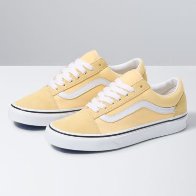 womens yellow old skool vans