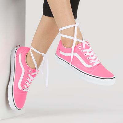 vans pink shoes