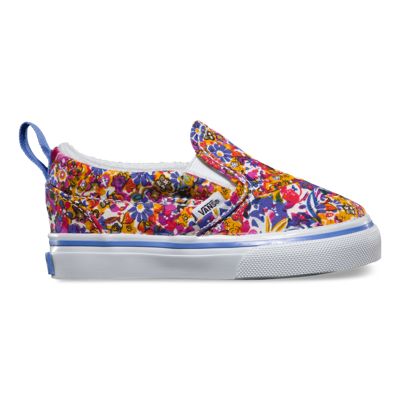 Vans Toddlers Ditsy Floral Slip-on V (persian Jewel/true White) | Realpedia