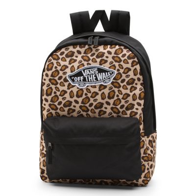 vans backpack leopard