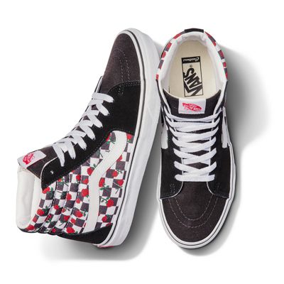 Customs Roses Checkerboard Creator Sk8-Hi | Shop At Vans