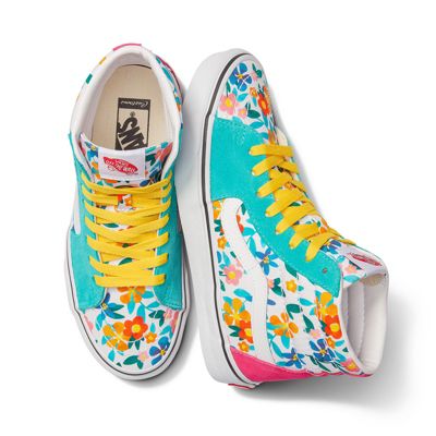 Customs Painted Floral Sk8-Hi