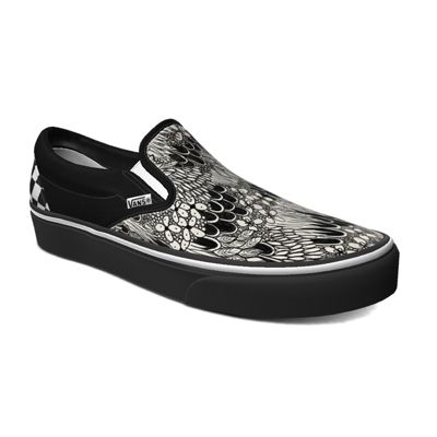 Customade By Vans Family Flower Doodle Slip-On