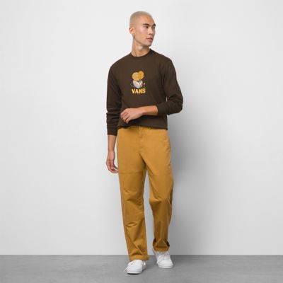 Authentic Chino Loose Double Knee Pant(Bone Brown)