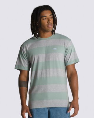 Vans Comfycush Stripe T-shirt(chinois Green/cement Heather)