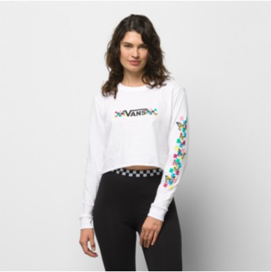 Float On Cropped Long Sleeve Tee