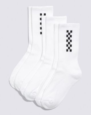Checked It Crew Sock 3-Pack(White/Multi)