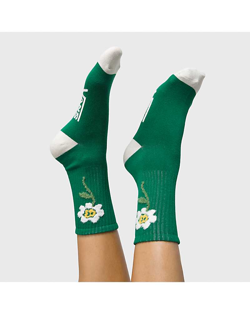 Anaheim Floral Crew Sock Size 6.5-10