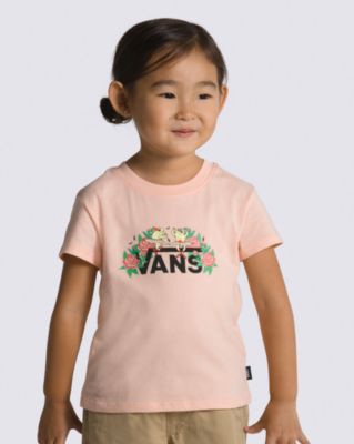 Vans Little Kids Frog Frolic Crew T-shirt(tropical Peach)