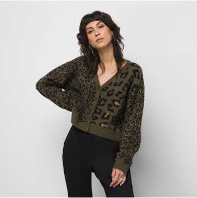 Mix Match Relaxed Cardigan Sweater