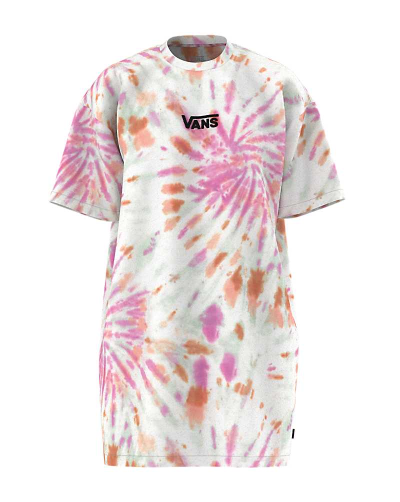 Dye Wash Tie Vee Center Dress T-Shirt