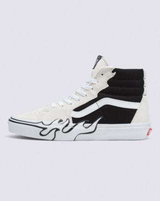 Vans Sk8-hi Flame Shoe(blanc De Blanc/black)