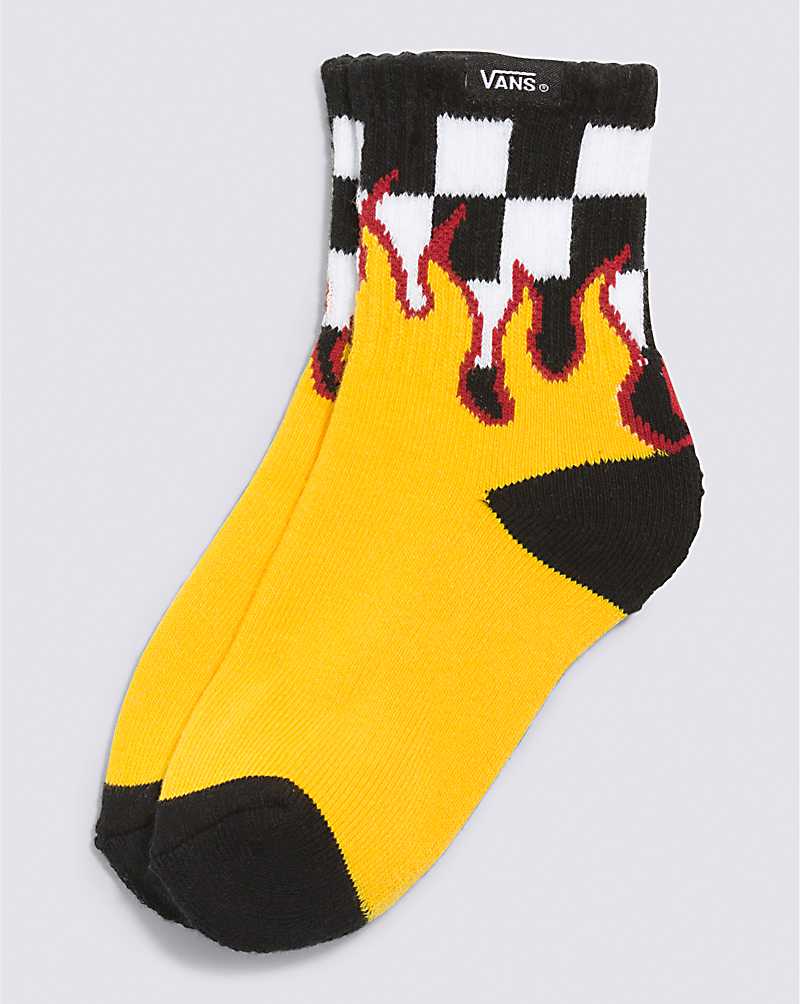Toddlers Flame Checkin Crew Sock