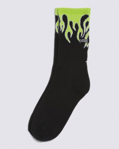 Vans Boys Stormin Glow In The Dark Black Crew Socks