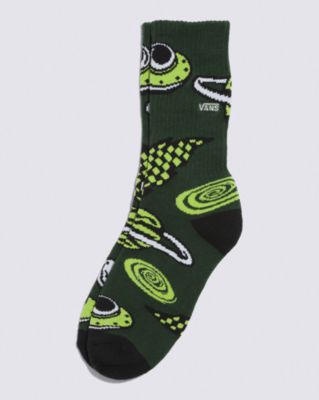 Vans Kids Out Of This Universe Crew Sock(mountain View/lime Green)
