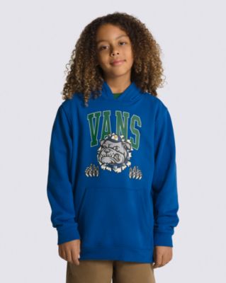 Vans Kids Varsity Bulldog Pullover Hoodie(true Blue)