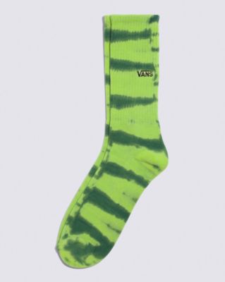 Seasonal Tie Dye Crew Sock(Lime Green)