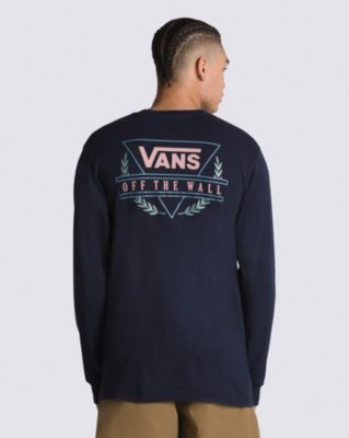 Vans Crested Shaper Long Sleeve T-shirt(navy)