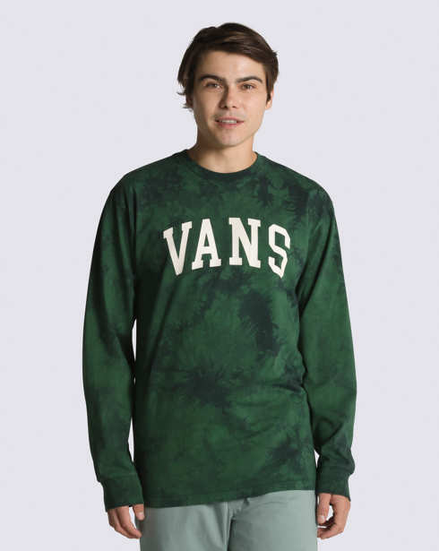 Vans Varsity Logo Tie Dye Long Sleeve T-Shirt (Eden)