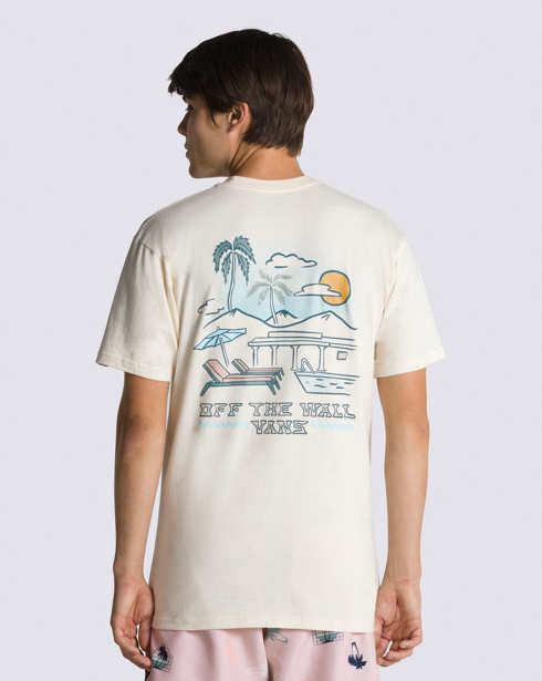 Vans Pool Side Resort T-Shirt (Antique White)
