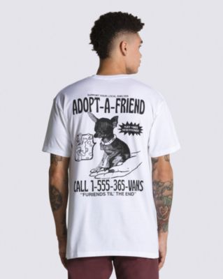 Vans Adopted A Friend T-shirt(white)